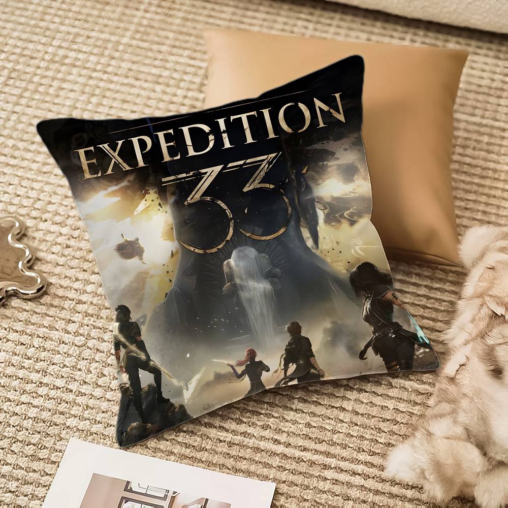 Game Clair Obscur Expedition 33 Pillow Case Comfort Sofa Bed Silky Elegant Invisible Zipper Decorative Cushion Cover
