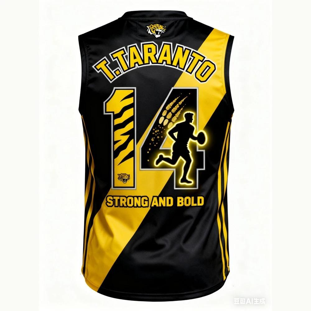 Special Edition No.14 AFL Guernsey - Men & Toddler Rugby Training Vest, Breathable Lightweight Sleeveless Sports Top