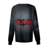Women's Halloween Printed Casual Long-sleeved Single-breasted Work Uniform Cardigan Top