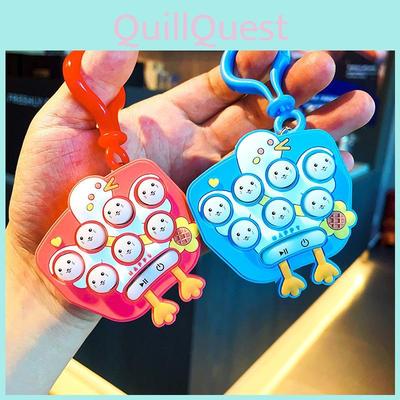 Adorable Long-legged Duck Whack-a-mole Keychain Cute Mini Game Machine Gift