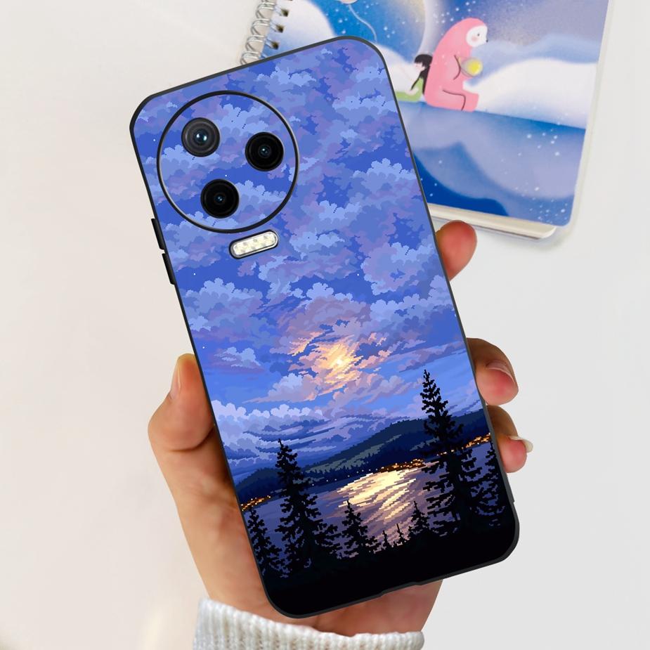 

Для Infinix note 12 Pro 4G Чехол X676B Милый Модный Расписной Чехол Мягкий ТПУ Матовый Чехол для Телефона Для Infinix Note 12 Pro 4G Capa Coque Infinix Note12Pro 4G
