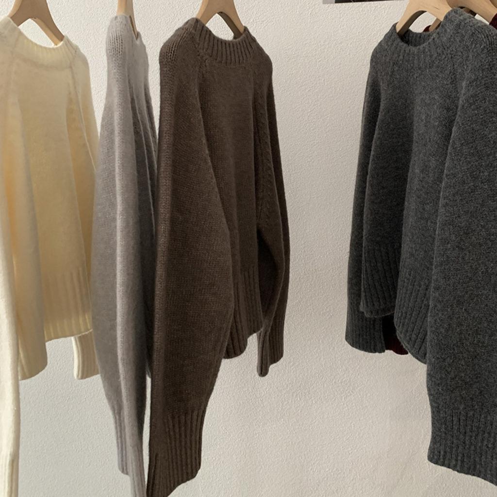 Ladies, Raglan Sleeves, Knitwear, Front Shoulder, Sweater, Long Sleeved, Warm Top