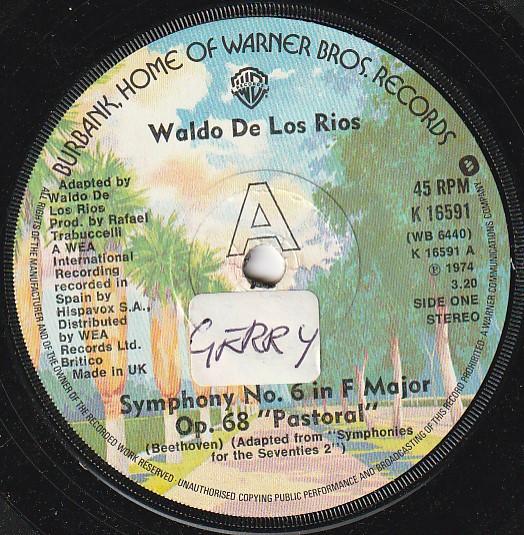 

7inch Record WALDO DE LOS RIOS Symphony No. 6 In F Major Op. 68 p K16591 WARNER BROS. RE 1974 UK Classical Used