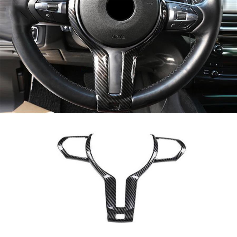 Carbon Fiber Imitation Car Steering Wheel trim for bmw f22 f30 f32 f10 f15x5 m sport