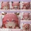 Yae Miko Genshin Impact Cushion Cover Natural Linen Organic Fabric DoubleSided Printing Sofa Home Decor Gift Pillow Case