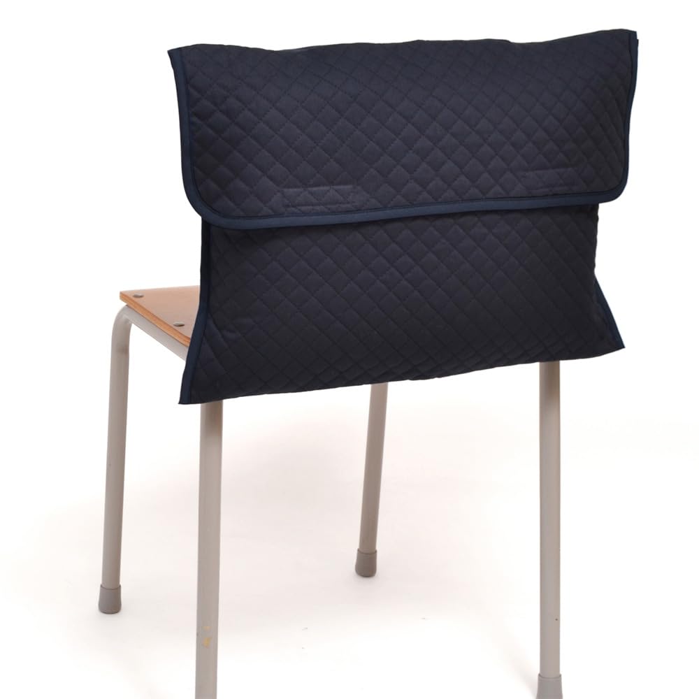 COLORFUL CANDY STYLE Disaster Prevention Hood Cover for Boys, Girls, Elementary School Students, Backrest, Cushion, Stylish, Quilted, Deep Navy