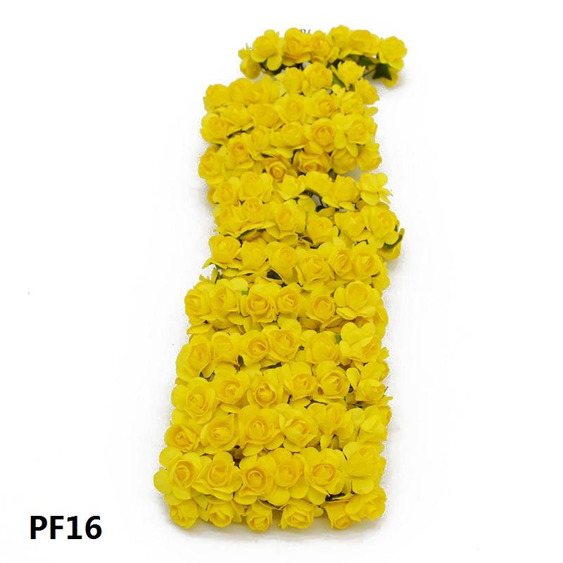 

72 шт./лот 2 см Разноцветные бумажные искусственные цветы Мини головка цветка розы Свадебный букет Скрапбукинг Вечеринка Домашнее украшение