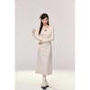 Women's Petite Polka Dot Maxi Dress & Cardigan Set