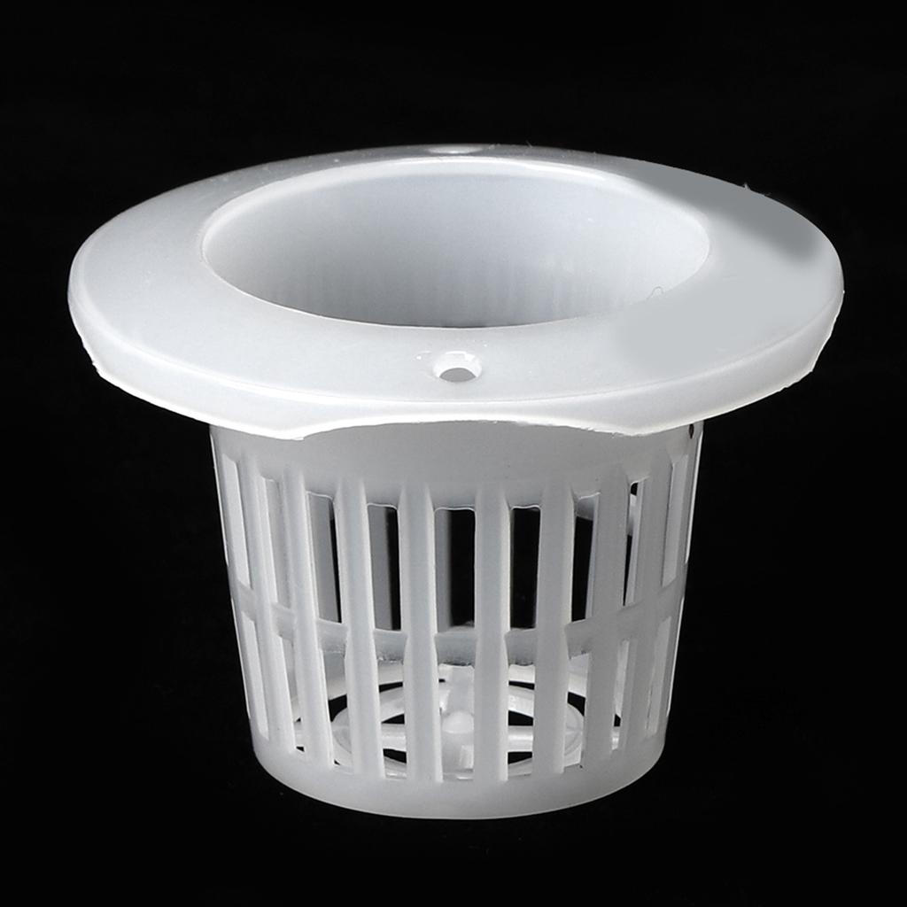 50Pcs PP Hydroponics Net Pot Soilless Cultivation Flower Planting Grow Mesh Basket