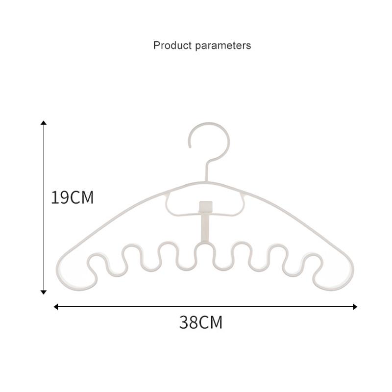 Waves Hangers Clothes Drying Rack Multifunctional Plastic Bag Holder Tie Hanger Hanger Belt Storage Bedroom Closets Organizers