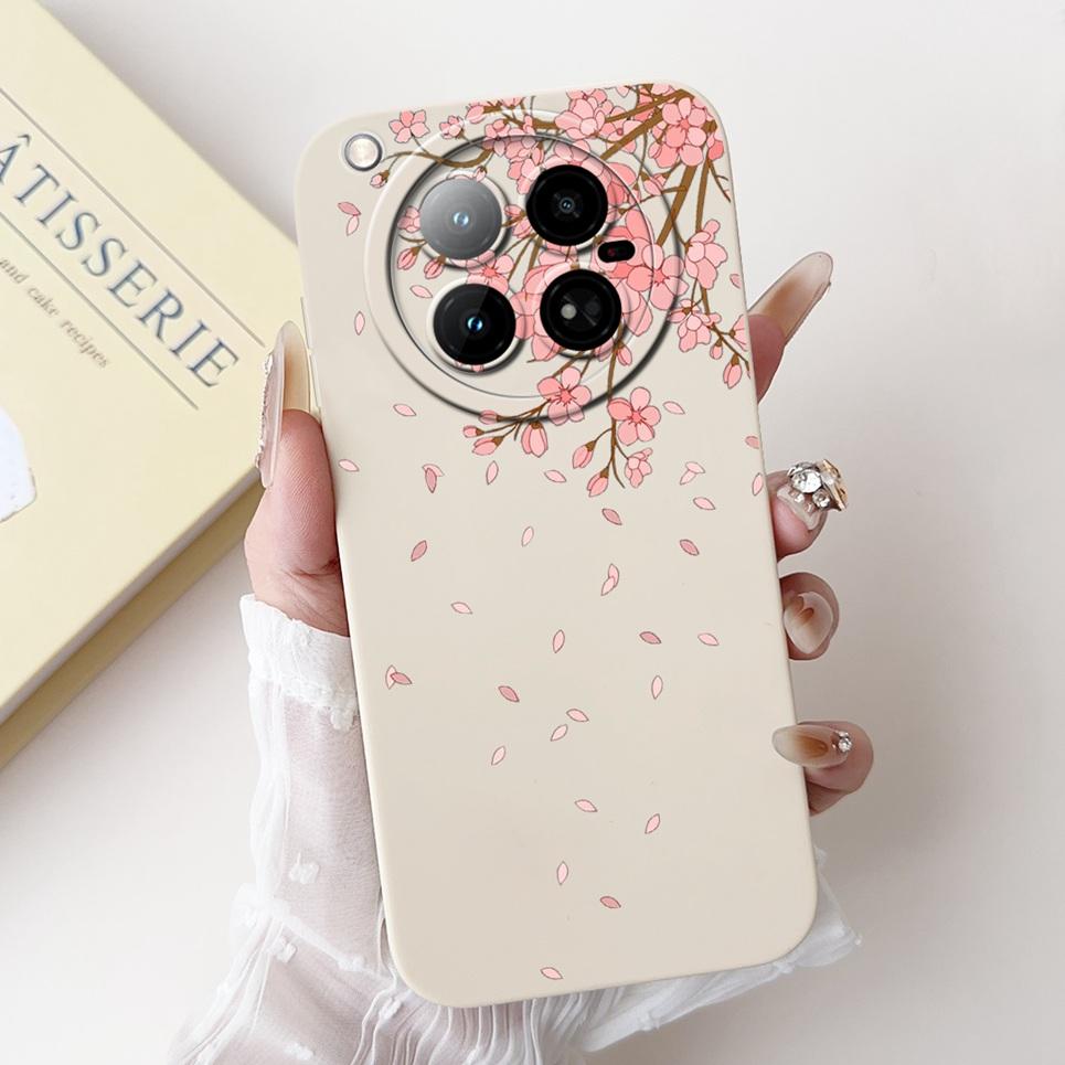 For Infinix Zero 40 4G 5G Back Cover 6.78" On Infinix X6860 X6861 Capa Flower Butterfly Women Fashion Phone Case Liquid Silicone