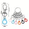 1/6/10PCS Silicone Lobster Clasp Pen Holder Anti Lost Key Ring Multi-Color Pen Clip With Lobster Clasp Nurse Badge Accessories
