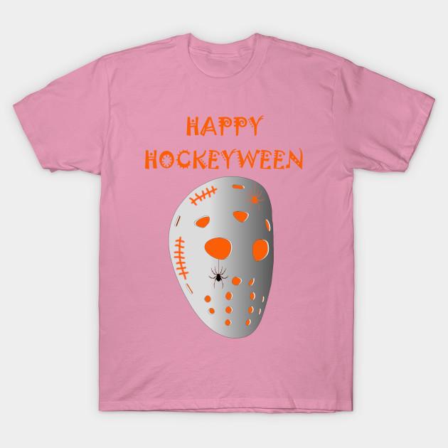 T-Shirt Damen Gruselig Hockey Torwart Hockeymaske T-Shirt Harajuku Print Kawaii T-Shirt Sommer Kurzarm Damen T-Shirt Top Tee