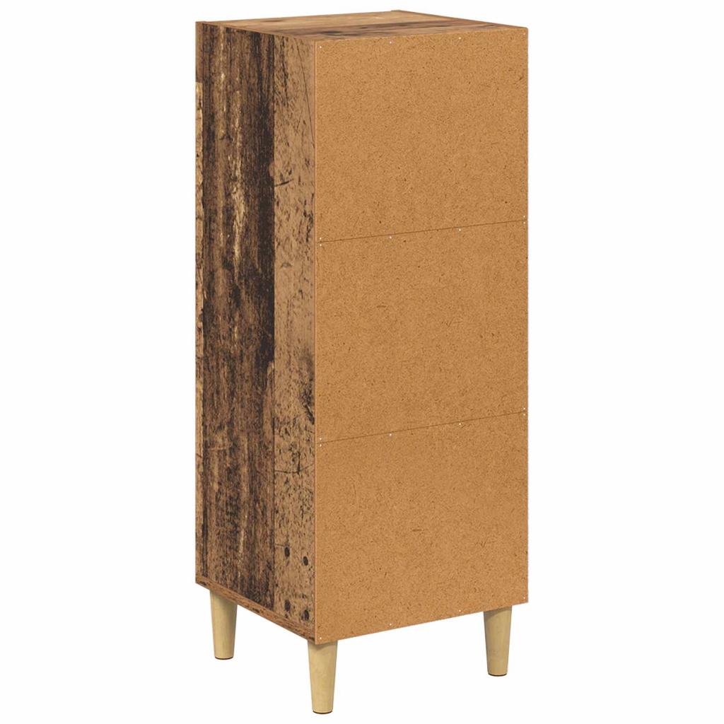 Sideboard Reclaimed Wood 34.5 X 32.5 X 90 Cm Engineered Wood
