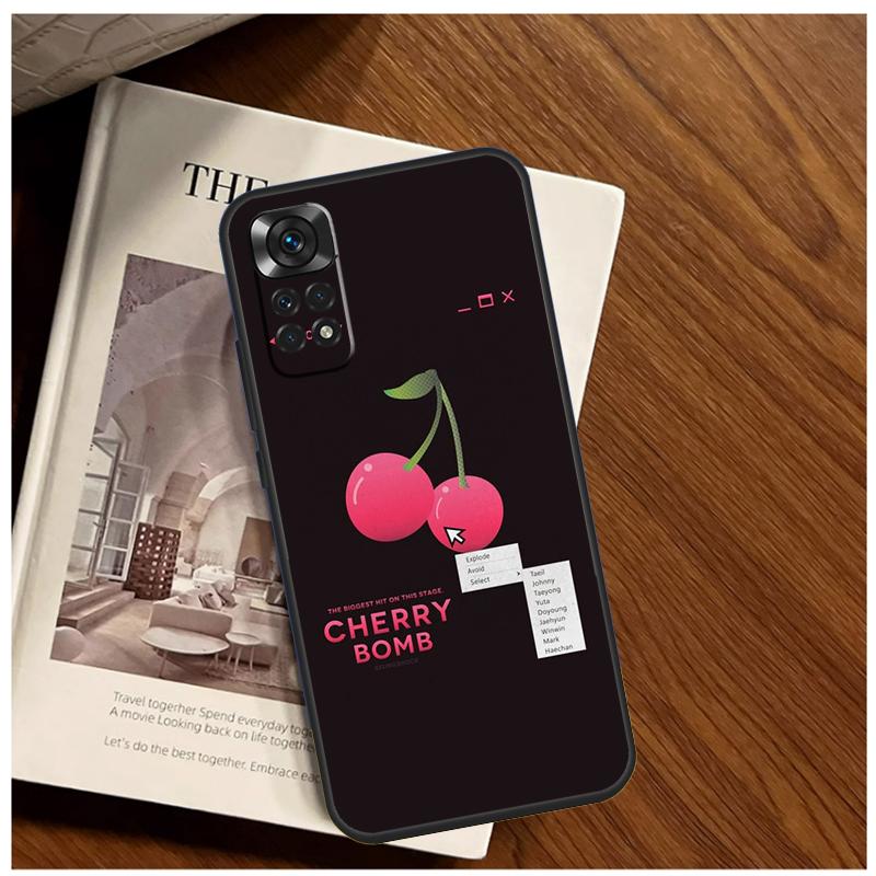 Cherry Pattern Case For Xiaomi Redmi Note 13 9 10 11 12 14 15 Pro Plus Cover For Redmi 15 C 12C 13C 14C 10C