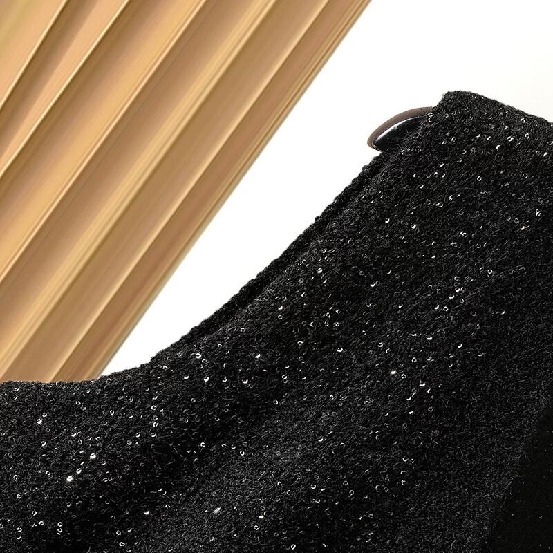 Women's Starry Knit Wool V-Neck Vest