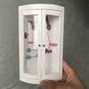 1:12 Scale Miniature Shower Room for Dollhouse, Bathroom Furniture Model Toy, DIY Dollhouse Bathroom Accessories Set