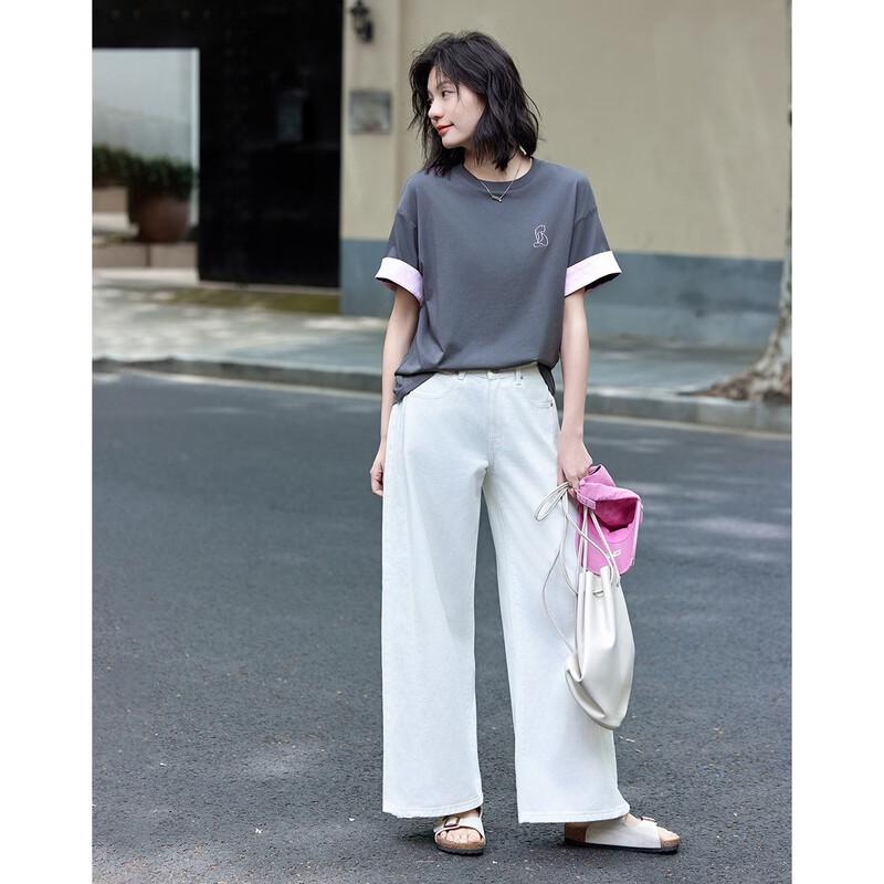 Demana Women's Oxygen Cotton Color-Block T-Shirt