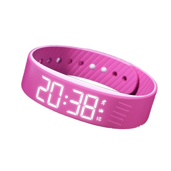 Fitness Alarm Clock Watch IP65 Waterproof Multifunctional USB Charging Digital Silent Vibration Wake-Up Sports Wristband