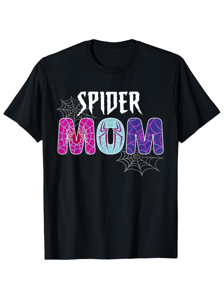 Spider Mom Graphic Spiderweb T-shirt