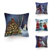 Stylish And Unique Christmas Snowman Pillow Case Perfect For Holiday Home Decor