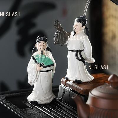 Li Bai's Colorful Tea Pet Table Tea Playing Ornaments Chinese Kung Fu Tea Ceremony Accessories Home Resin Decorative Items