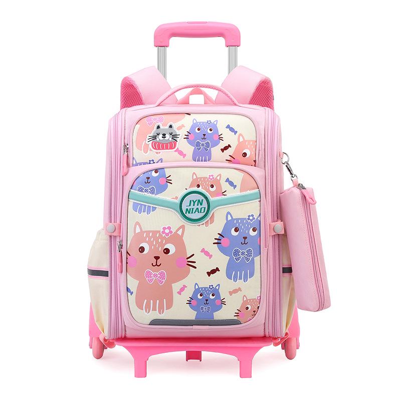 Sacs à dos à roulettes légers pour les classes de CM1-6ème: Sacs à dos détachables à double usage pour garçons et filles