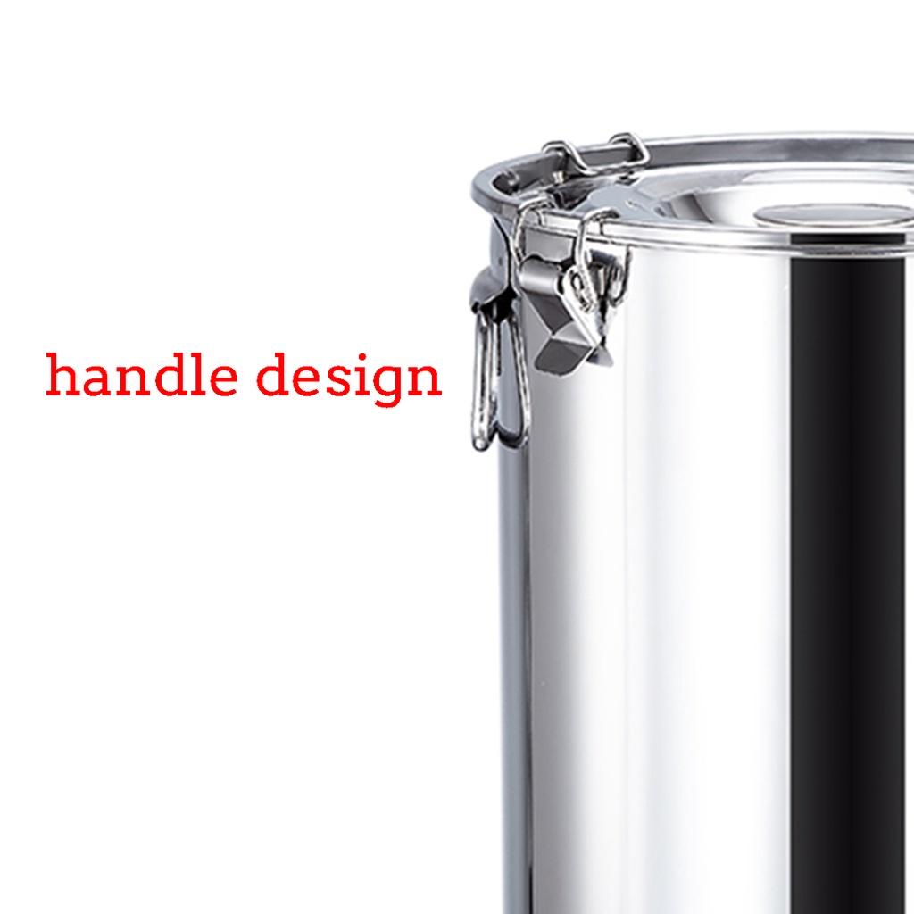 Găleată din Oțel Inoxidabil Bidon de Lapte Găleată de Apă Găleată pentru Vin Butoi de Ulei Recipient pentru Ceai Bidon de Lapte 14L/10L