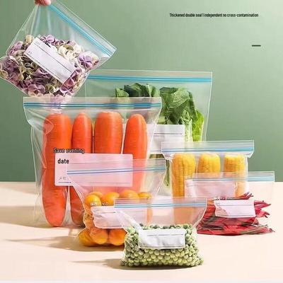 ZISIZ Double-Ribbed Self-Sealing Fresh-keeping Freezer Bags