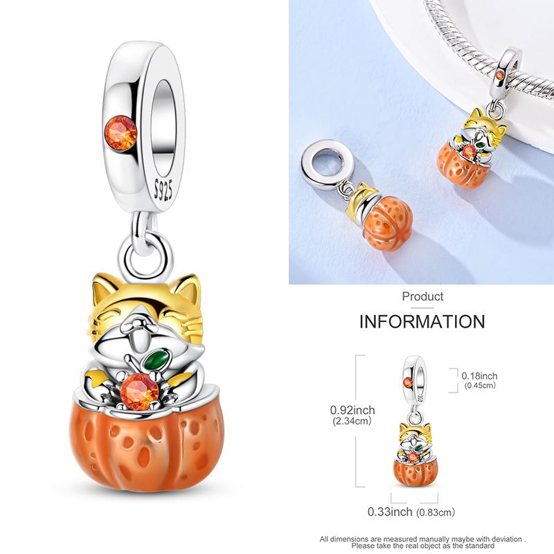 New Graffiti Butterfly Charm 925 Silver Glow Firefly Travel Love Heart Cat Clip Beads Fit Bracelet Necklace DIY Jewelry