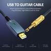 Accessories Guitar Audio Connector Cord Adapter 6.35mm Guitar Cable Interface USB Guitar Cable Electric Guitar