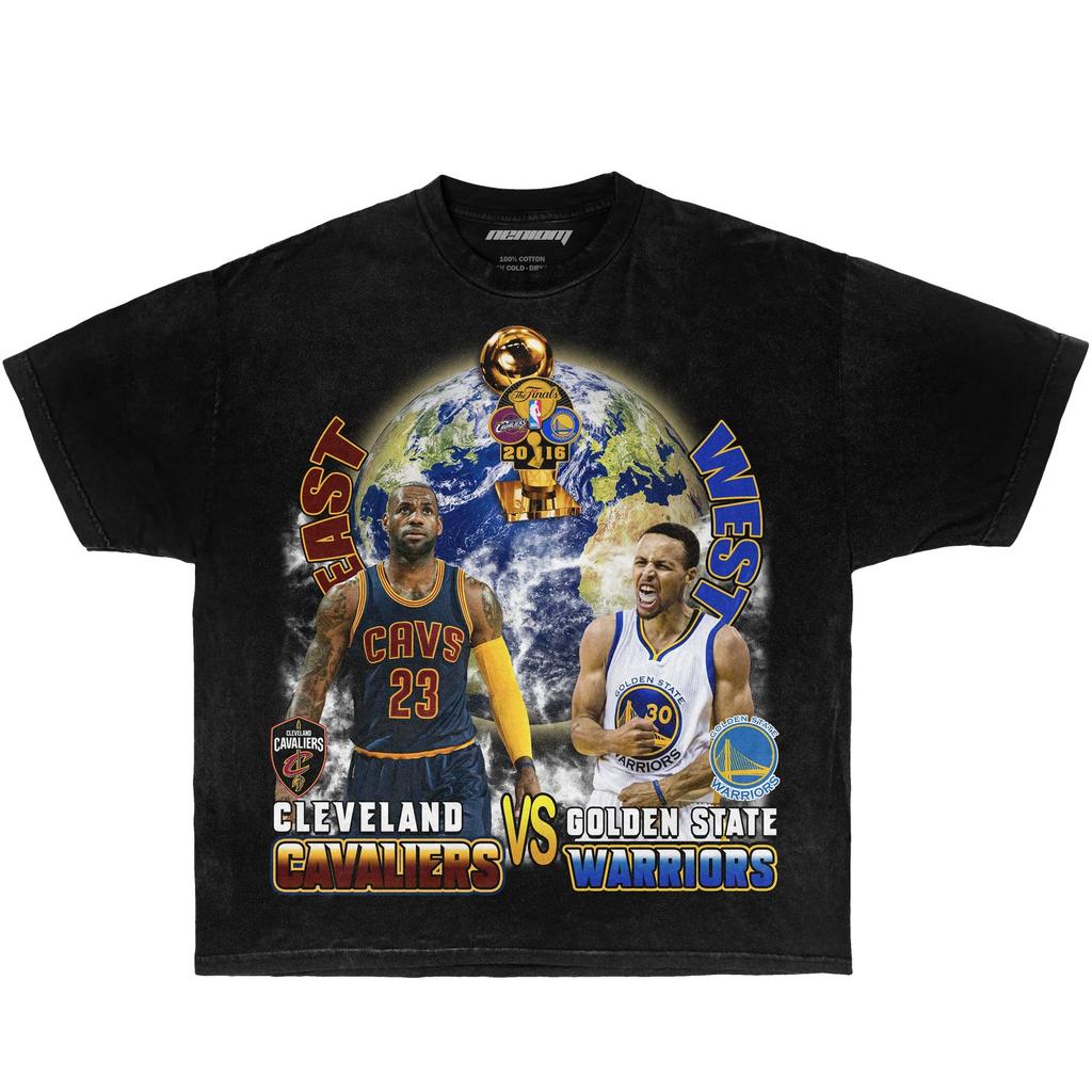 Maglietta da Basket Vintage Boxy Campionato Cavaliers contro Golden State 2016