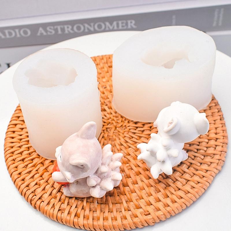 Fuchs Tier Harzform Mini Niedliche Silikonformen Epoxidharz Gießen DIY Dessert -40°~230° Celsius Temperaturbeständig