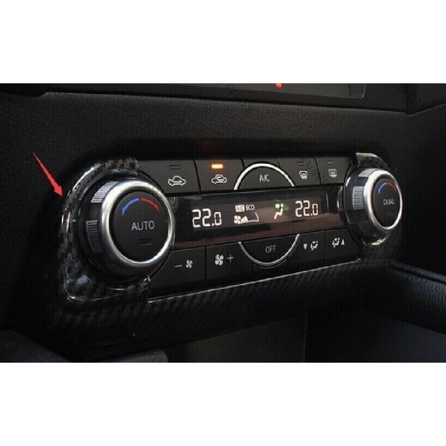 Mazda CX-5 ABS Carbon Fiber Central Console AC Switch Panel Trim For 2017-