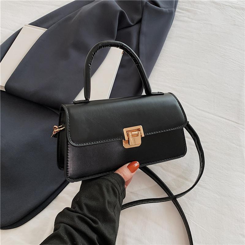 Fashionable Pu Leather Small Square Shoulder Bag For Women Trendy And Retro