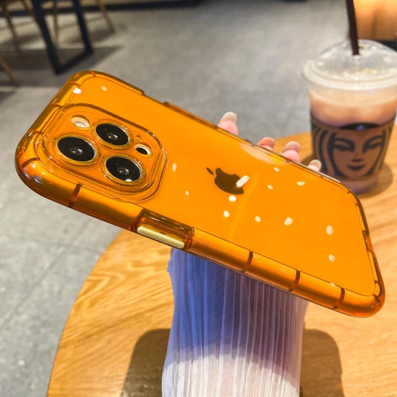 Luxury Fluorescence Bumper Phone Case For iPhone 11 12 13 Pro Max X XR XS 7 8 Plus Shockproof Clear Soft Silicone Cover