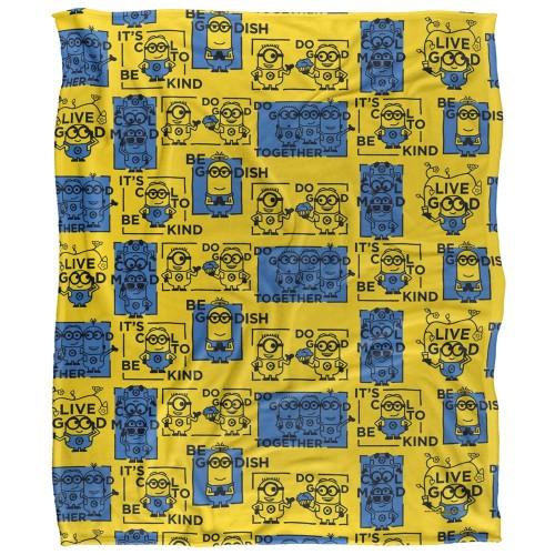 Minions Positivity Squares Blanket