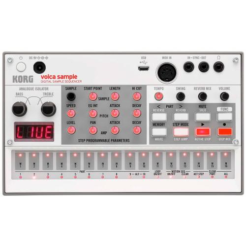 KORG Volca Sample2 Digital Sampler Synthesizer, Battery-Powered, Built-in Speaker, Headphone Compatible, Compact Size for Use Anywhere