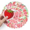 50pcs Strawberry Graffiti Cartoon Fruit Stickers for DIY Skateboard, Luggage, Guka Diary.
