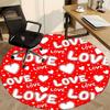 1pc Love, Heart Carpet for Office Non-Slip, Round Carpet, Soft & Comfortable, Carpet for Office, Lightweight Round Floor Mat