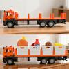 1:32 Schaal Fruit- en Groentekar Mesttransportwagen Model Speelgoed Legering Carrosserie Rubberen Banden Voertuigmodellen Verjaardagscadeaus voor Kinderen