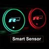 2026 Hot For VW VOLKSWAGEN LED Car Luminous Water Cup Coaster Colorful Anti-Slip Coaster Lights for Volkswagen VW Rline Golf Tig
