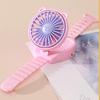 AM4 Battery Operated Powerful Watch Fan Portable Small Lightweight Cartoon Cooling Fan for Girl Kids Indoor Outdoor