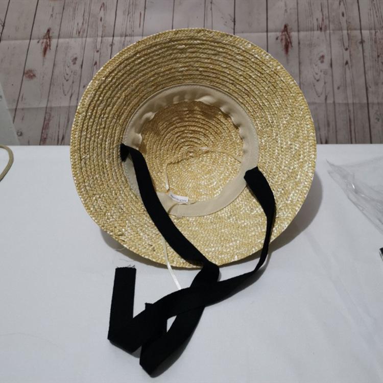 Ins New Children's Hat Straw Hat Boys and Girls Lace Up Sunscreen Sunshade Catwalk Beach Photo Hat Factory