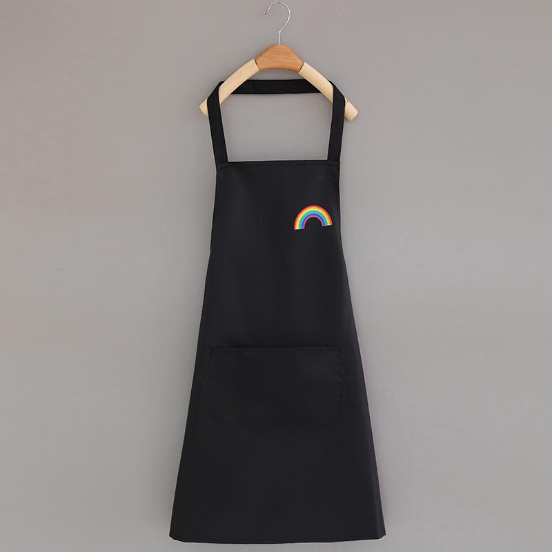 Korean Style Waterproof Unisex Kitchen Apron - Fashionable, Oil & Stain-Resistant with Hand Wiping Feature