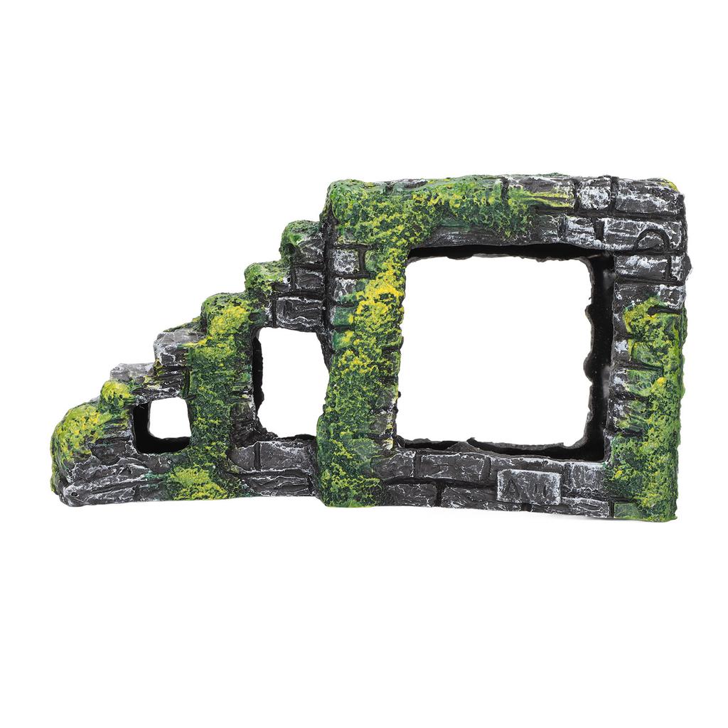 Tortoise Basking Platform Artificial Resin Platform Stairs for Terrarium Lizards Frogs Snakes Geckos Ornament