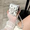 For Samsung Galaxy Z Flip7 5G Case Glitter DIY Heart Charm Phone Cover with Wrist Strap