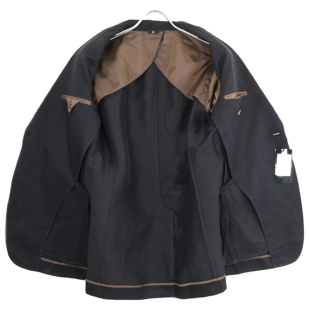 Lanvin Black Linen Silk Tailored Jacket Jacket 48 blackUsed