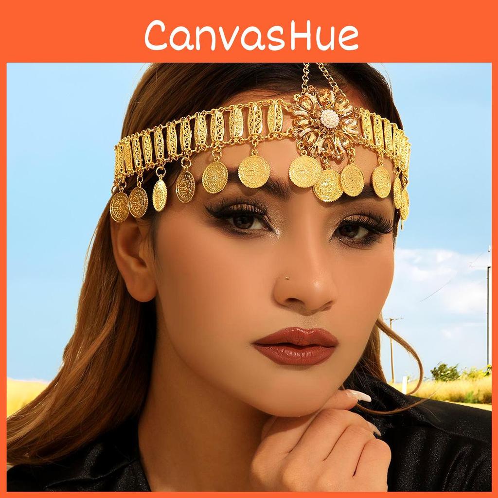 Arabian Style Rhinestone Flower Women Headwear For Brides And Special Occasions