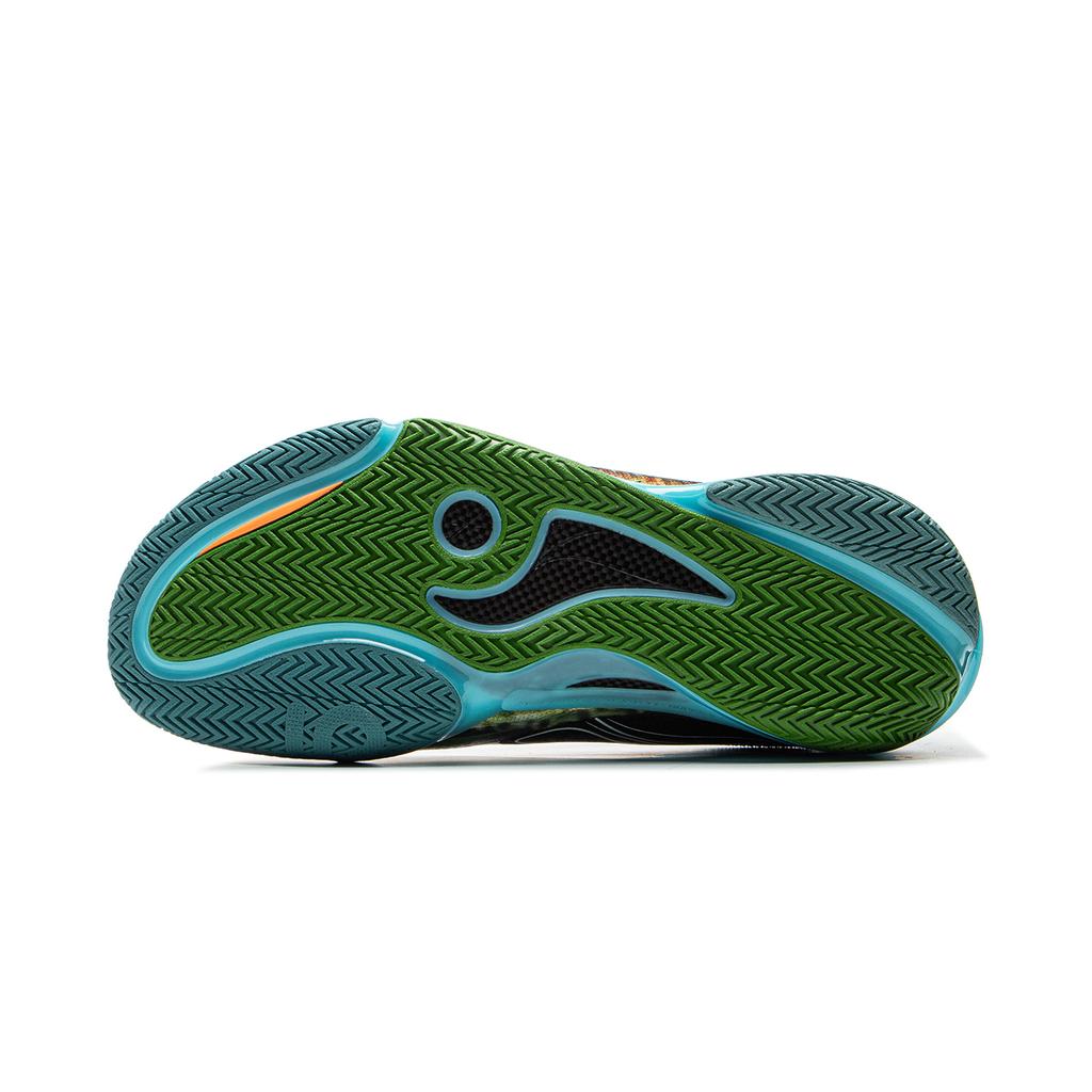 Nové basketbalové boty LiNing Wade 808 5 ULTRA s odpružením, protiskluzové, nízké, pánské, modré, zelené, fialové ABAV015-5